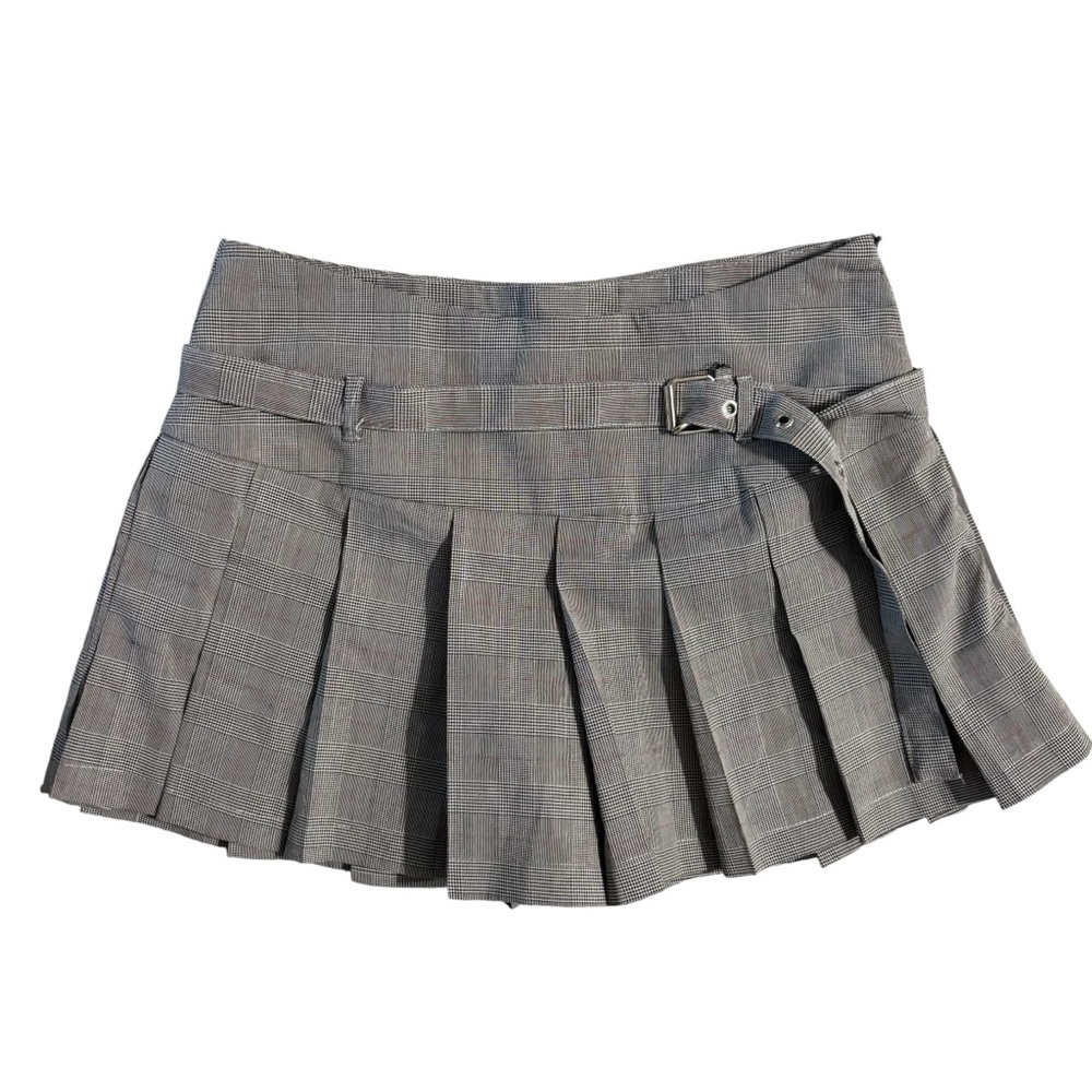 Y2K Preppy Schoolgirl Grunge Plaid Pleaded Mini Skirt Size Small